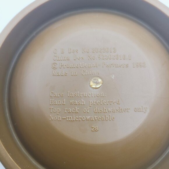 Vintage Warner Bros Wile E. Coyote 3D Plastic Coffee Mug 1992 - Picture 6 of 12